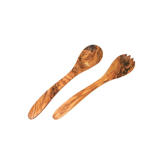 SALAD SERVERS 30CM BASIC OLIVEWOOD Pack Of 2 CC 07046