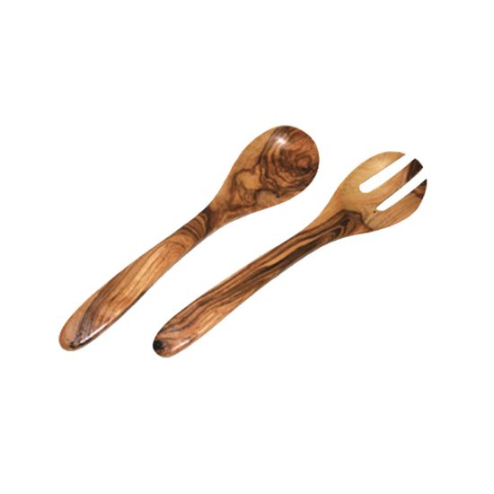 SALAD SERVERS 30CM PROVENCAL OLIVEWOOD Pack Of 2 CC 07051