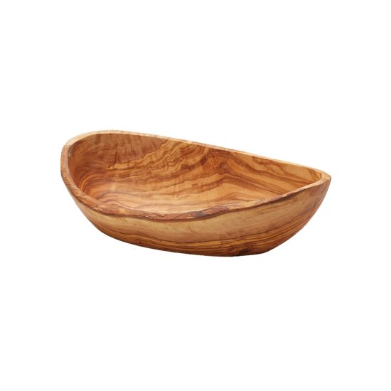 OVAL BOWL 30-35CMX15-19CM OLIVEWOOD CC 07102