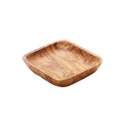 17CM DEEP SQUARE DISH OLIVEWOOD 17CM DEEP SQUARE DISH OLIVEWOOD
