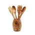 OVAL POT W/UTENSILS 15X12CM OLIVEWOOD