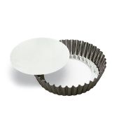 100MM RND FLUTED CAKE MOULD L/B Pack Of 4