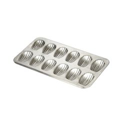 395X200MM 12-HOLE MADELEINE TIN 395X200MM 12-HOLE MADELEINE TIN