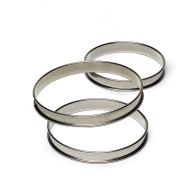 200MM S/S RND TARTE RING H27MM Pack Of 2