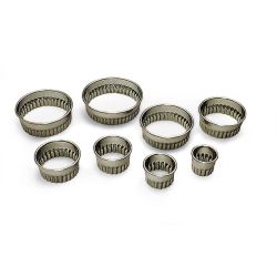60MM S/S RND FLUTED PASTRY CUTTER H36MM Pack Of 3 60MM S/S RND FLUTED PASTRY CUTTER H36MM Pack Of 3