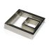 50MM S/S SQUARE NONNETTE RING H30MM Pack Of 3