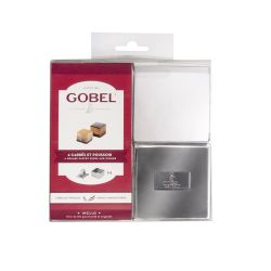 SET 4 S/S 70MM SQUARE RINGS & PUSHER SET 4 S/S 70MM SQUARE RINGS & PUSHER