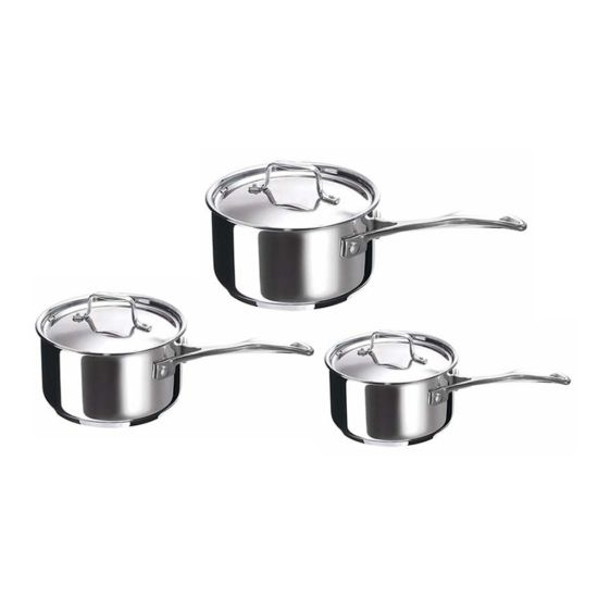 SAUCEPAN SET 16/18/20CM & LIDS CHEF CC 212066974L