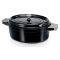 OVAL CASSEROLE & LID 31CM/6.3L BLACK OVAL CASSEROLE & LID 31CM/6.3L BLACK