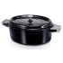OVAL CASSEROLE & LID 31CM/6.3L BLACK