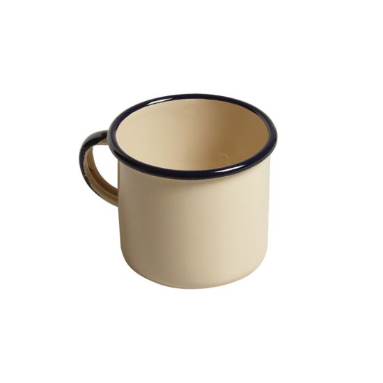 MUG STRAIGHT D7CM/0.2L CREAM/BLK Pack Of 2 CC 28322