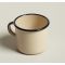 MUG STRAIGHT D9CM/0.4L CREAM/BLK Pack Of 2