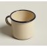 MUG STRAIGHT D9CM/0.4L CREAM/BLK Pack Of 2