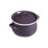 CASSEROLE & LID 16CM/2L AUBERGINE/CREAM