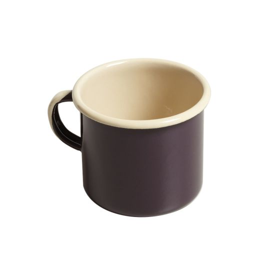 MUG STRAIGHT D7CM/0.2L AUBERGINE/CREAM Pack Of 2 CC 28522