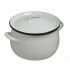 CASSEROLE & LID 20CM/3.7L WHITE/BLUE