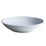 DEEP PLATE 23CM BLANC-TEAK