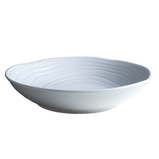 DEEP PLATE 23CM BLANC-TEAK CC 34203023BL