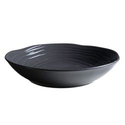 DEEP PLATE 23CM STEEL GREY-TEAK DEEP PLATE 23CM STEEL GREY-TEAK
