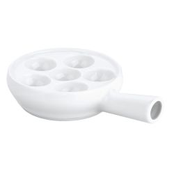6-HOLE SNAIL DISH W/HANDLE 17.7X11.5CM 6-HOLE SNAIL DISH W/HANDLE 17.7X11.5CM