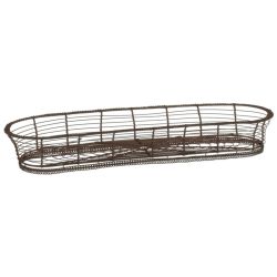 53X16CM BAGUETTE BASKET OLD IRON