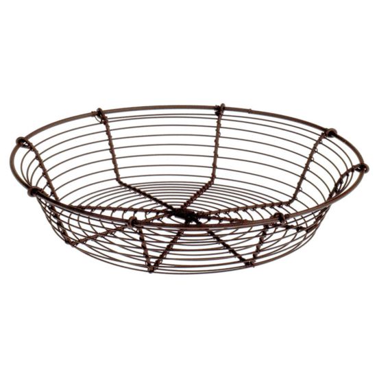 25CM RND SPLAYED BASKET OLD IRON CC 42NC3030348