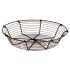 25CM RND SPLAYED BASKET OLD IRON