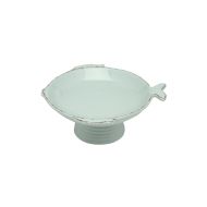 17CM FOOTED BOWL AQUA MARINA HT7.3CM
