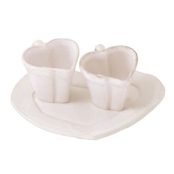 **TETE A TET SET BIANCO LASTRA HEART **TETE A TET SET BIANCO LASTRA HEART