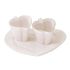 **TETE A TET SET BIANCO LASTRA HEART