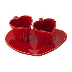**TETE A TET SET ROSSO LASTRA HEART **TETE A TET SET ROSSO LASTRA HEART