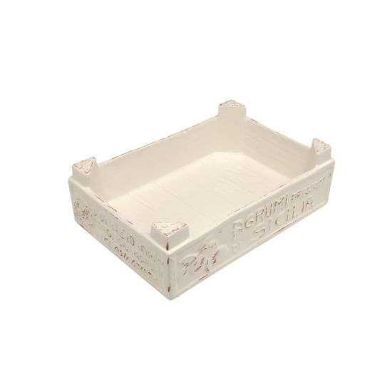 **26.5X18CM FRUIT BOX BIANCO MEDITERRANE CC 5525002