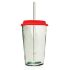 **500ML RED GLASS URBAN STYLE HT15CM/D9. Pack Of 3