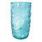 400ML GLASS FLORA BLUE HT14CM/D8CM