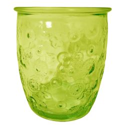 300ML GLASS FLORA GREEN HT9CM/D9CM Pack Of 3