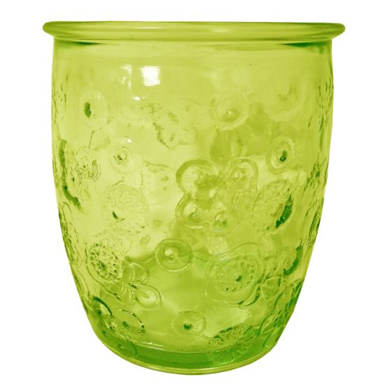 300ML GLASS FLORA GREEN HT9CM/D9CM Pack Of 3 CC 642325DB01