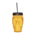DRINKING TUMBLER W/LID ORANGE 450CL SKULL Pack Of 2