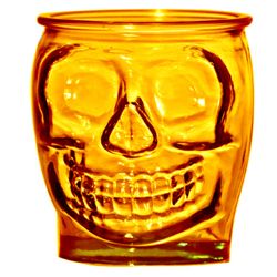 SMALL TUMBLER ORANGE 400CL SKULL Pack Of 3