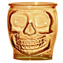 SMALL TUMBLER BROWN 400CL SKULL Pack Of 3