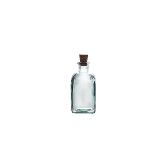 0.25L SQ BOTTLE W/CORK H14CM/D6CM Pack Of 3 CC 645023