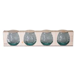 SET 4 40CL GLASS MEDITERRANEO