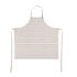 STD APRON PINK/CREAM STRIPE 84X88CM