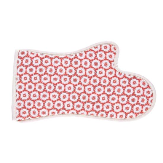 OVEN MITT CORAL LEAF 33X19CM CC 811003