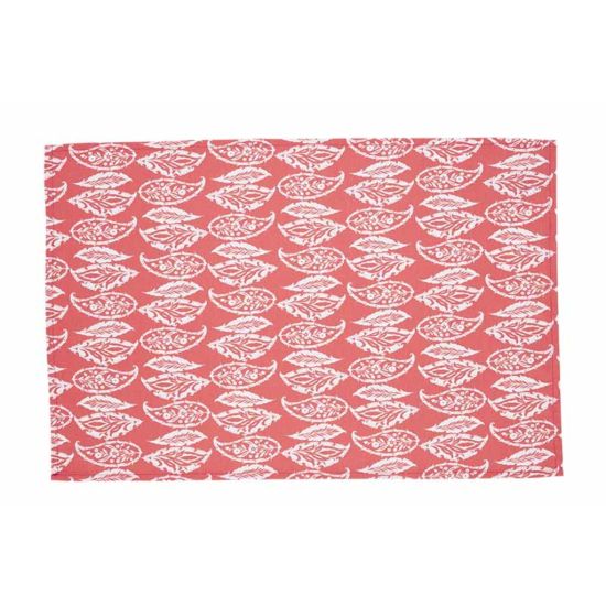 TEA TOWEL CORAL LEAF 46X70CM Pack Of 2 CC 811005