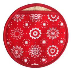 POT GRAB XMAS SNOWFLAKE 22CM Pack Of 2