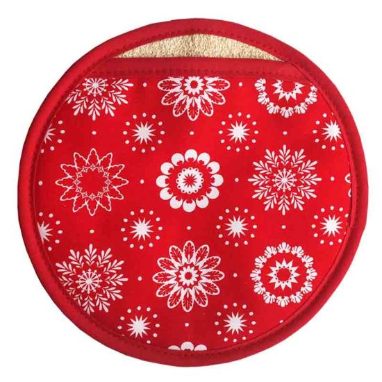 POT GRAB XMAS SNOWFLAKE 22CM Pack Of 2 CC 811104