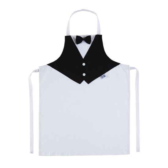 WAISTCOAT APRON BLACK/WHITE CC 820270