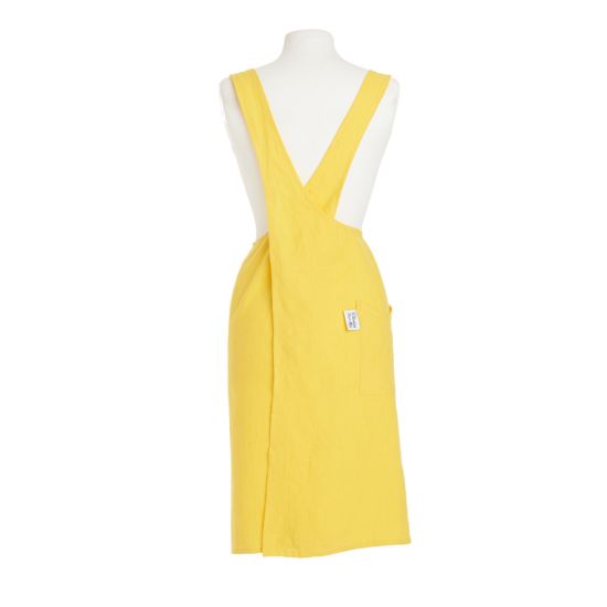 LINEN CROSSOVER APRON YELLOW CC 820283