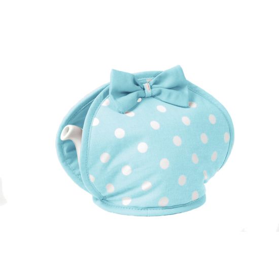 ALICE BOW TEA COSY AQUA/WHT SPOT Pack Of 2 CC 827164