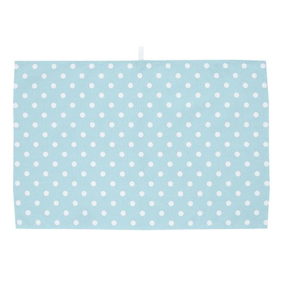 ALICE TEA TOWEL AQUA/WHT SPOT 46X70CM Pack Of 3 CC 827166